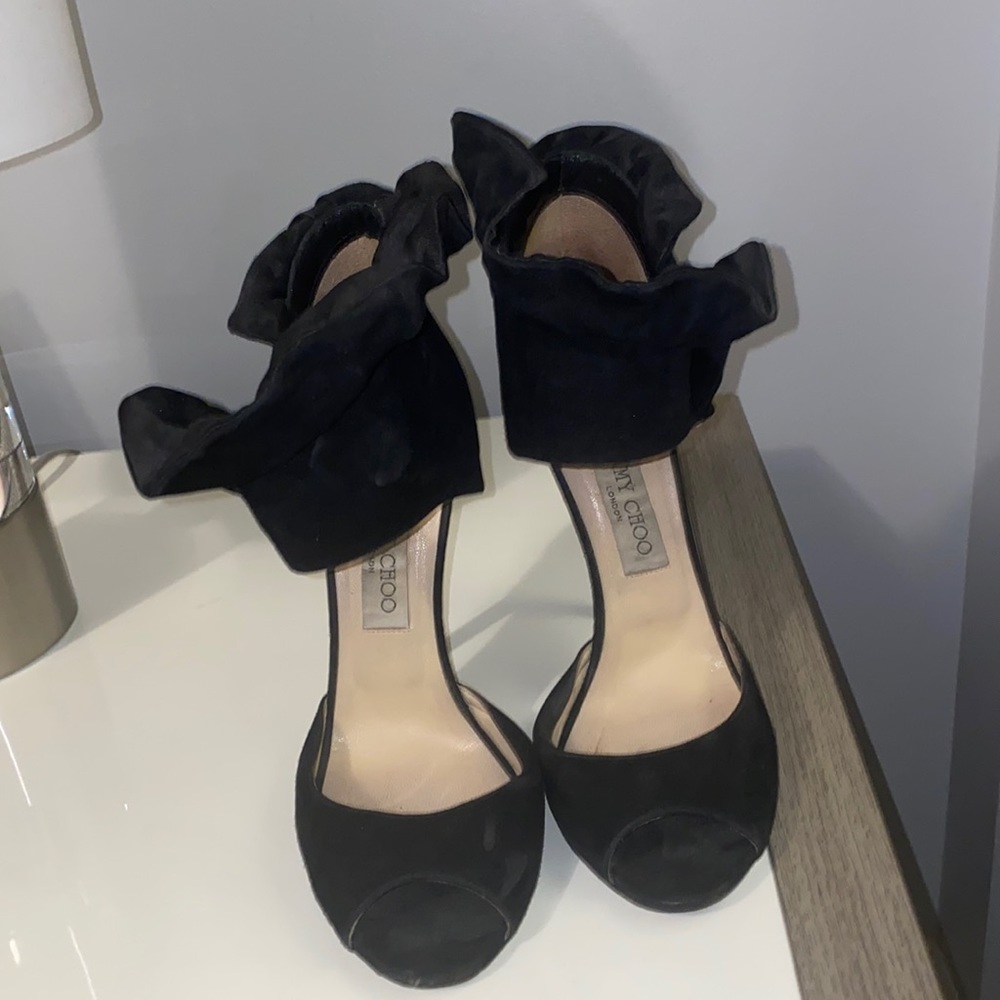 Jimmy choo ruffle sandals